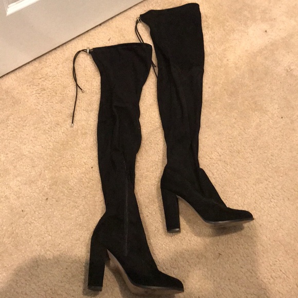 ASOS Shoes - Faux suede thigh high boots